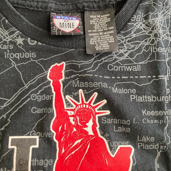 I Love New York Map T Shirt - Picture 4 of 6